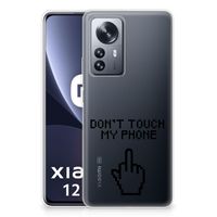 Xiaomi 12 Pro Silicone-hoesje Finger Don't Touch My Phone