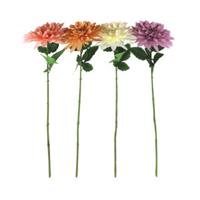 Kunstbloem dahlia 4 assorti