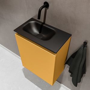 Mondiaz Ture 40cm toiletmeubel ocher met wastafel urban links geen kraangat