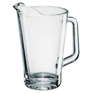 1x Glazen water karaffen/pitchers van 1,5 L Conic