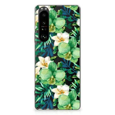 Sony Xperia 1 III | TPU Case | Orchidee Groen Sony Xperia 1 III | TPU Case | Orchidee Groen
