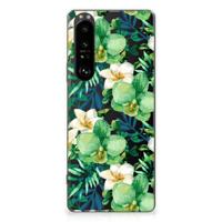 Sony Xperia 1 III | TPU Case | Orchidee Groen