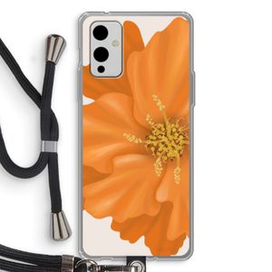 Orange Ellila flower: OnePlus 9 Transparant Hoesje met koord
