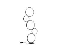 Trio Design vloerlamp Rondo 5-rings zwart 422610532 - thumbnail