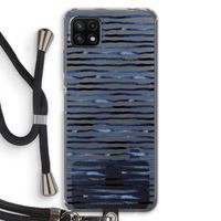 Verrassende lijnen: Samsung Galaxy A22 5G Transparant Hoesje met koord