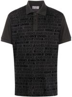 Versace Jeans Couture polo à logo imprimé - Noir