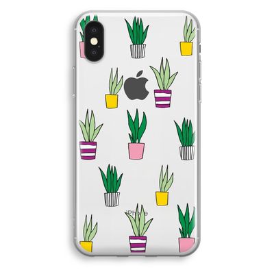 Sanseveria: iPhone X Transparant Hoesje