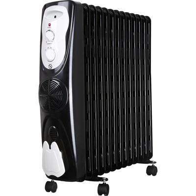 Radiator - Aigi Pecto - Oliegevuld - 3 Standen - Zwart
