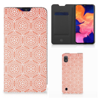 Samsung Galaxy A10 Hoesje met Magneet Pattern Orange