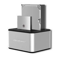 Qoltec 50316 2x HDD / SSD-dockingstation | 2,5"/3,5" SATA | USB 3.0 | Klonen