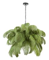 Light & Living Hanglamp 'Feather' kleur Olijfgroen
