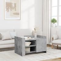 Salontafel 80x50x50 cm bewerkt hout betongrijs