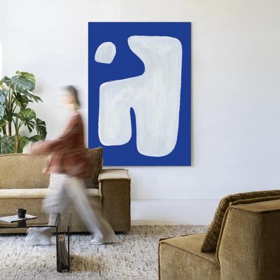 Urban Cotton Wandkleed 'Pacman' 80 x 110cm in Frame - black