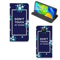 Xiaomi Redmi Note 9 Design Case Flowers Blue DTMP