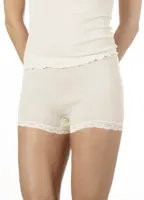 Wollen ondergoed - boxershort - Pagenslip - Warme merino wollen kanten dames onderbroek