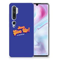 Xiaomi Mi Note 10 Pro Siliconen hoesje met naam Never Give Up - thumbnail