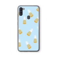 Ananasjes: Samsung Galaxy A11 Transparant Hoesje