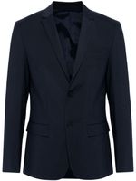 Calvin Klein blazer en serge à simple boutonnage - Bleu