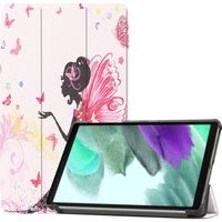 Basey Samsung Galaxy Tab A7 Lite Hoes Case Hoesje - Samsung Tab A7 Lite Book Case Cover - Elfje