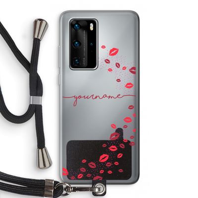 Kusjes: Huawei P40 Pro Transparant Hoesje met koord