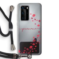 Kusjes: Huawei P40 Pro Transparant Hoesje met koord