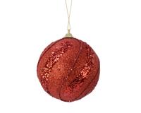 Kerstbal foam d10cm kerstrood - Ksd