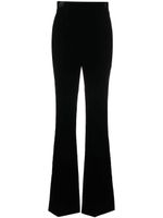 Saint Laurent pantalon évasé à taille haute - Noir - thumbnail