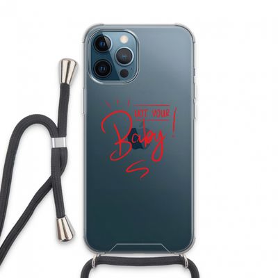 Not Your Baby: iPhone 13 Pro Max Transparant Hoesje met koord