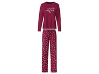 esmara Dames pyjama (XS (32/34), Bordeauxrood)