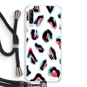 Cheetah color: Huawei P Smart Pro Transparant Hoesje met koord