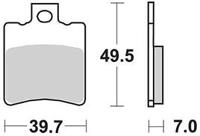 TRW Brake pad mcb 696 sr sintered metal