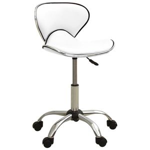 VidaXL Salonkruk kunstleer wit