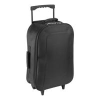 Handbagage reiskoffer/trolley - zwart - 35 x 15 x 46 cm - Reistassen op wielen