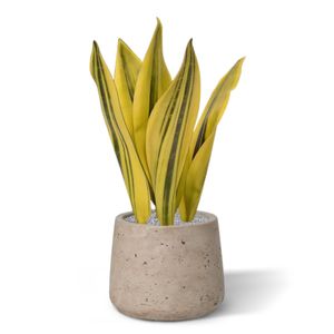 Sansevieria kunstplant 30cm geel-groen