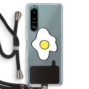 Spiegelei: Sony Xperia 5 III Transparant Hoesje met koord