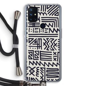 Marrakech print: OnePlus Nord N10 5G Transparant Hoesje met koord