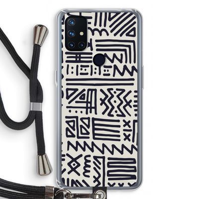 Marrakech print: OnePlus Nord N10 5G Transparant Hoesje met koord