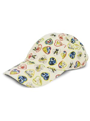 CHANEL Pre-Owned casquette Valentine à logo imprimé (années 1990-2000) - Tons neutres