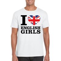 I love English girls t-shirt wit heren