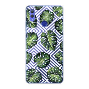 Geometrische jungle: Honor Note 10 Transparant Hoesje