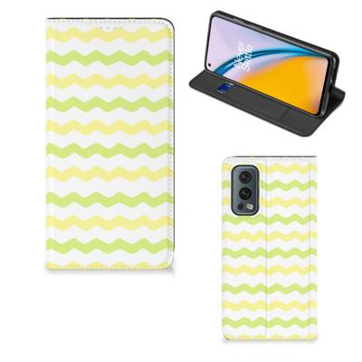 OnePlus Nord 2 5G | Hoesje met Magneet | Waves Yellow