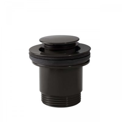 Afvoerplug Tres Complementos Clickwaste Stop 4 cm Zwart Chroom Tres