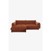 Sissy-Boy Countess 3-zits bank chaise longue links Rust