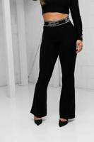 Malelions Sparkling Flared Broek Dames Zwart - Maat L - Kleur: Zwart | Soccerfanshop