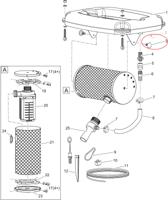 Oase AquaAir onderdelen Handvatschroef M8 x 20