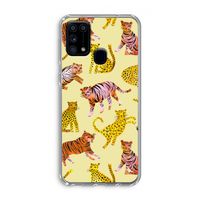 Cute Tigers and Leopards: Samsung Galaxy M31 Transparant Hoesje