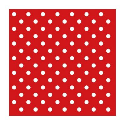 Ambiente Servetten - rood met witte stippen - 20x stuks - Spaans