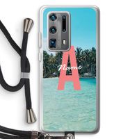 Pacific Dream: Huawei P40 Pro Plus Transparant Hoesje met koord