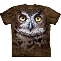 Vogel dieren T-shirt Uil voor volwassenen 44/56 (2XL)  -
