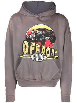 RHUDE hoodie Off Road - Gris